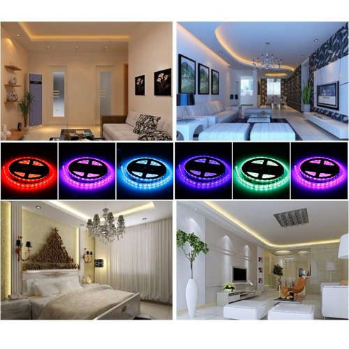 LED STRIP LIGHTS: 5-METRE RGB ROLLS with ADAPTER + DRIVER and REMOTE CONTROLLER. Collections allowed