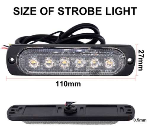 Grille Bumper Cluster Vehicle Side Marker LED Flash Strobe Green Lights 12V/24V. Collections Allowed