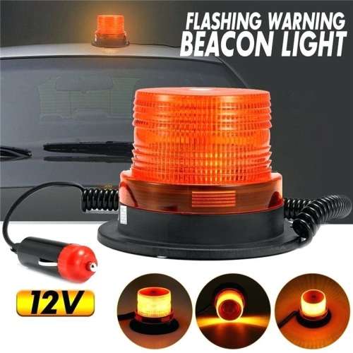 LED Magnetic Warning Strobe Emergency Beacon Light Orange / Amber. Collections are allowed.