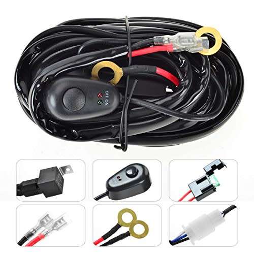 Wiring Harness Kit for LED Lights with Fuse, Relay On/Off Switch. Collections are allowed.