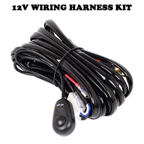 Wire Harness Kit With Double Leads, Relay, Fuse, On/Off Switch. Wiring Harness. Collections Allowed.