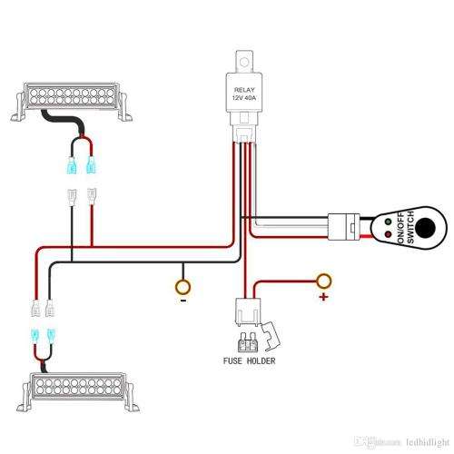 Wiring Harness Kit for LED Lights with Fuse, Relay On/Off Switch. Collections are allowed.