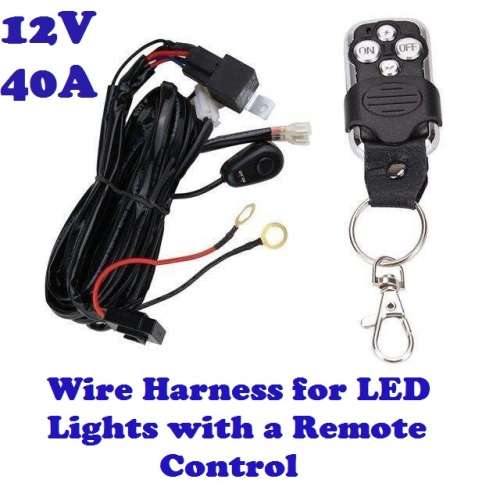 Wiring Harness Kit for LED Lights with Remote Control and More. Collections are allowed.