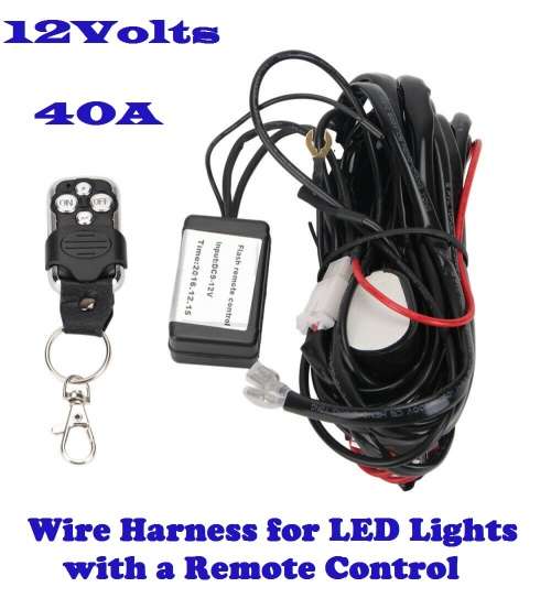 Wiring Harness Kit for LED Lights with Remote Control and More. Collections are allowed.