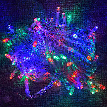 LED Decorative Fairy Curtain Lights Waterproof 220V AC in RGB. Collections are allowed.