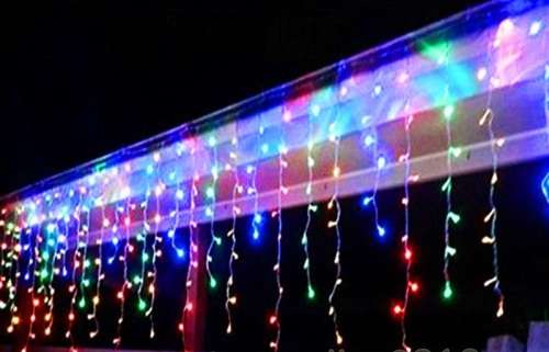 LED Decorative Fairy Curtain Lights Waterproof 220V AC in RGB. Collections are allowed.