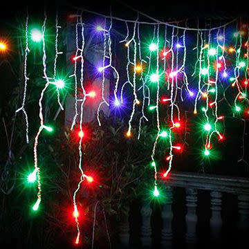 LED Decorative Fairy Curtain Lights Waterproof 220V AC in RGB. Collections are allowed.
