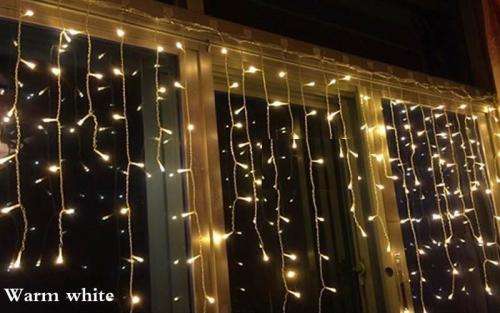 LED Decorative Fairy Curtain Lights Waterproof 220V AC in Warm White. Collections are allowed.