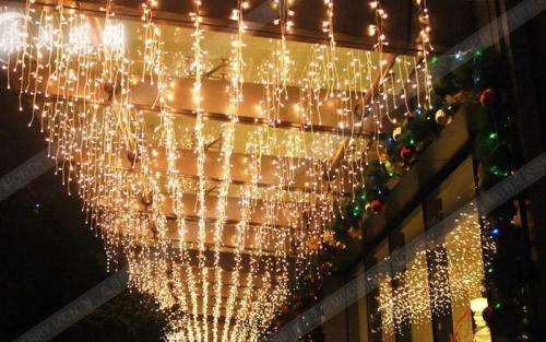 LED Decorative Fairy Curtain Lights Waterproof 220V AC in Warm White. Collections are allowed.