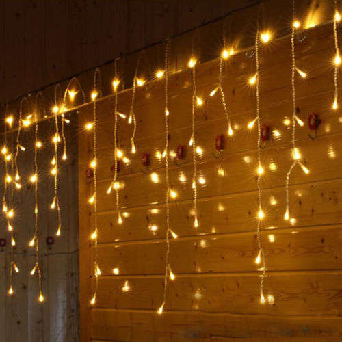 LED Decorative Fairy Curtain Lights Waterproof 220V AC in Warm White. Collections are allowed.