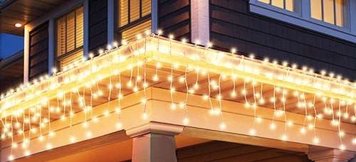 LED Decorative Fairy Curtain Lights Waterproof 220V AC in Warm White. Collections are allowed.