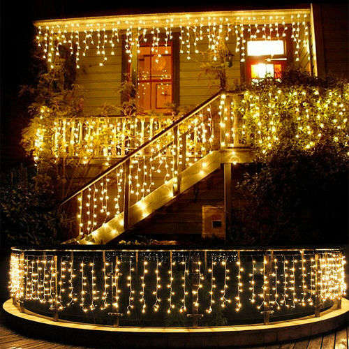 LED Decorative Fairy Curtain Lights Waterproof 220V AC in Warm White. Collections are allowed.