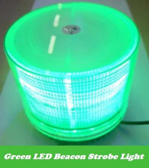 LED Magnetic Warning Strobe Emergency Beacon Light GREEN 12V. Collections are allowed.