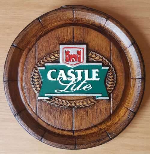 Castle Lite Beer Barrel Ends. Brand New Products. Collections are allowed.