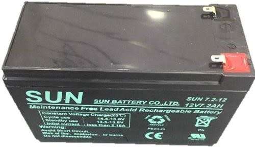 12V 7.2Ah Brand New Maintenance Free Rechargeable Battery. Collections are allowed.