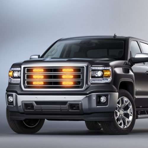 LED Emergency Hazard Warning AMBER Flash Cluster Strobe Grille Lights 12V/24V. Collections allowed.