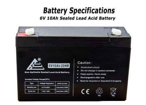 6V 10Ah Battery Sealed Maintenance Free Sealed Rechargeable Brand New. Collections are allowed.