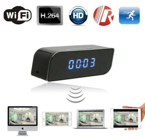 WiFi Spy Camera Clock HD Video Recorder with Motion Sensor Plus More. Collections allowed