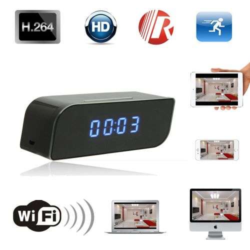 WiFi Spy Camera Clock HD Video Recorder with Motion Sensor Plus More. Collections allowed