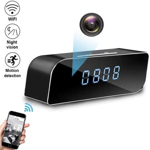 WiFi Spy Camera Clock HD Video Recorder with Motion Sensor Plus More. Collections allowed