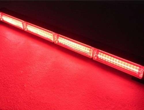 Double-Sided LED Strobe Flash Light Bar 90cm RED Light Colour. Collections allowed.
