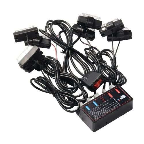 Amber Orange Yellow LED Flash Cluster Strobe Grille Lights 8x2pces. Collections allowed.