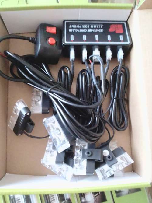 Amber Orange Yellow LED Flash Cluster Strobe Grille Lights 8x2pces. Collections allowed.