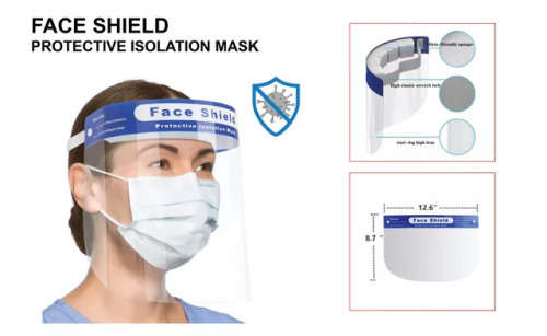 Face Shield Protective Anti-Fog Safe, Comfortable and Re-Usable. Collections are allowed.