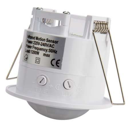 360° Mini Recessed PIR Motion Sensor Detector Switch. Flush Mount AC220~240V. Collections Allowed.