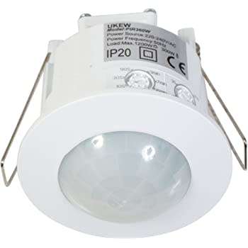 360° Mini Recessed PIR Motion Sensor Detector Switch. Flush Mount AC220~240V. Collections Allowed.
