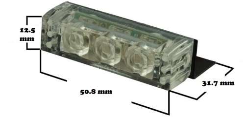 Green LED Flash Cluster Strobe Grille Lights 54pces DC12V~32V. Collections allowed.