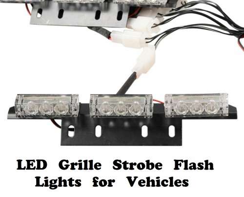Green LED Flash Cluster Strobe Grille Lights 54pces DC12V~32V. Collections allowed.
