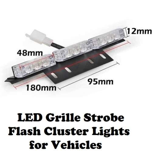 Green LED Flash Cluster Strobe Grille Lights 54pces DC12V~32V. Collections allowed.