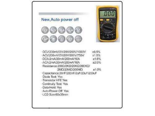 Digital MultiMeter VC890D Series. Collections are allowed.
