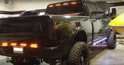 Orange Amber Yellow 12LED Beads Strobe Flash Grille Cluster Lights 12V/24V. Collections Are Allowed.