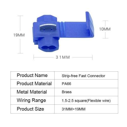 Solderless Wire Connectors Terminals Crimp Electrical Lock Quick Splice. Collections are allowed