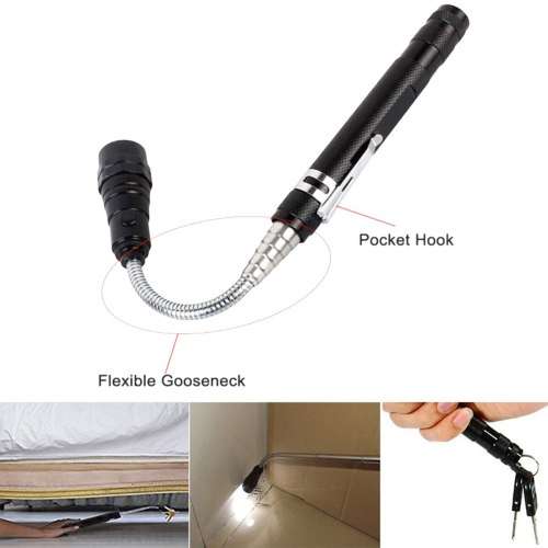 Flexi Torch 3-LED Telescopic Flexible Bendable Magnetic Pick-Up Tool Flashlight. Collections Allowed