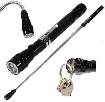 Flexi Torch 3-LED Telescopic Flexible Bendable Magnetic Pick-Up Tool Flashlight. Collections Allowed