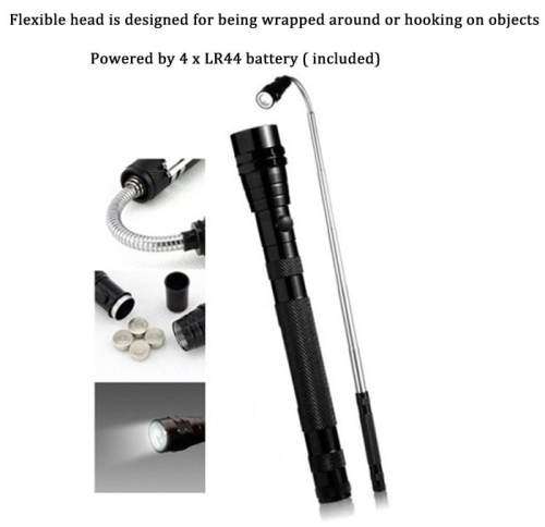 Flexi Torch 3-LED Telescopic Flexible Bendable Magnetic Pick-Up Tool Flashlight. Collections Allowed