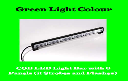 GREEN Vehicle Flash Warning LED Emergency Strobe Light Bar. Collections allowed.