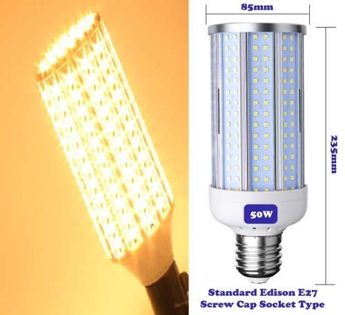 50W LED Corn Light Bulbs Warm White AC85~265V E27 Energy Saver. Collections allowed
