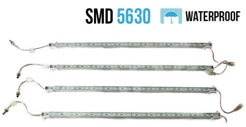 Waterproof 500mm LED Aluminium Rigid Strips 12V. Collections are allowed.