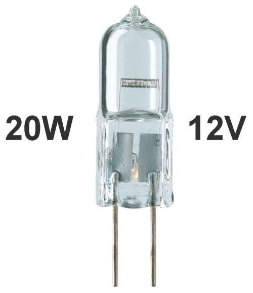 Warm White G4 Halogen Light Bulbs 20W 12V Capsule Lamps. Sold In Multiples of 2. Collection Allowed