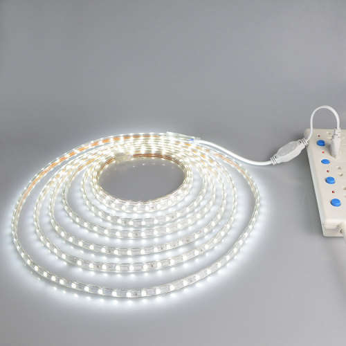 LED Strip Lights COOL WHITE 220V Complete With Connector Plug + End Cap. Collections are allowed.
