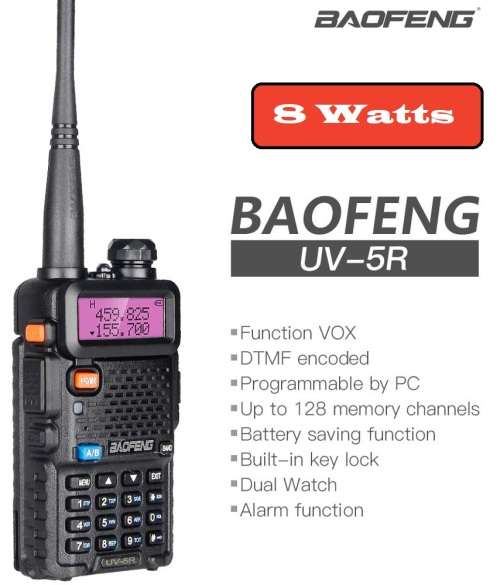 BAOFENG UV-5R Upgrade Walkie Talkie VHF UHF Dual Band Two Way Radio.Transceiver Collections allowed.