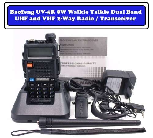 BAOFENG UV-5R Upgrade Walkie Talkie VHF UHF Dual Band Two Way Radio.Transceiver Collections allowed.