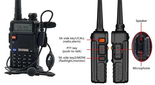 BAOFENG UV-5R Upgrade Walkie Talkie VHF UHF Dual Band Two Way Radio.Transceiver Collections allowed.