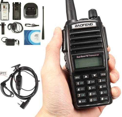 Walkie Talkie VHF UHF Dual Band 2Way Radio Transceiver (Upgraded Version) Collections allowed.