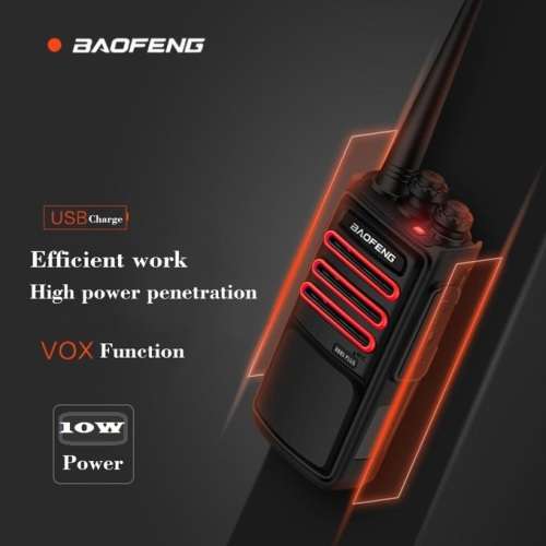 BAOFENG BF-Q8 10Watts Upgrade Walkie Talkie UHF Band Two Way Radio Transceiver. Collections allowed