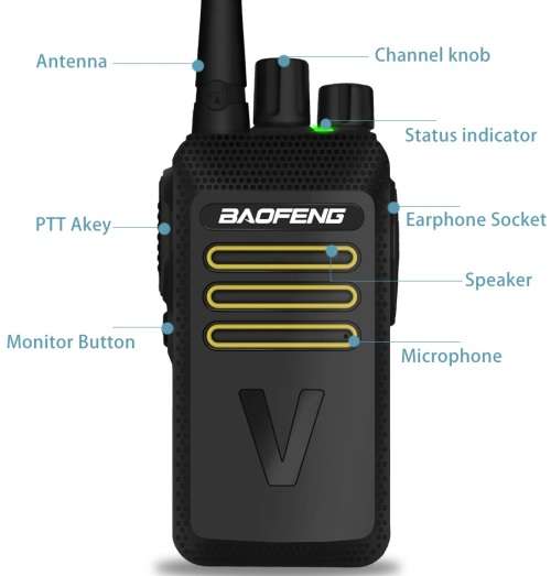 BAOFENG BF-Q8 10Watts Upgrade Walkie Talkie UHF Band Two Way Radio Transceiver. Collections allowed